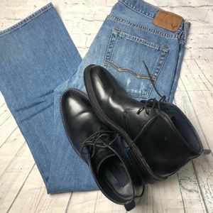 Joseph Abboud Black Casual Lace Up Boots Size 11